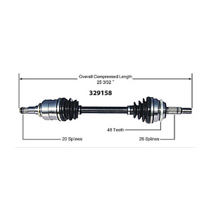 Semiexio เพลาขับด้านหน้าขาตั้งกล้องเพลารถ CV FRC5566 OEM สำหรับ LandRover <span class=keywords><strong>Defender</strong></span> - Product Image 3