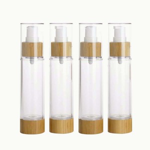 Biodegradável Bambu Cosméticos Embalagem 15ml 30ml 50ml Airless Loção Bomba Garrafa Flacon Pompe Sans air - Product Image 3