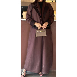 Manufacturer 2026 Designs Eid Dubai Islamic Loose Fit Modest Abaya Women Muslim Dress Inner Slip Dress Abaya Long Sleeve Dress - Product Image 1