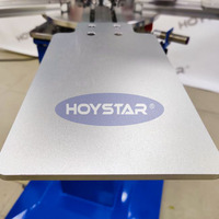 Machine automatique de sérigraphie pour étiquettes de col de t-shirt, kit de sérigraphie automatique compact pour vêtements sans étiquette, machine à sérigraphie octopode.