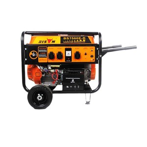 Bison Bs7500e R 5.5 Kw Gasoline <b>Generator</b> 110V 220V Electric Start With Wheels For Home And Commercial Use - Product Image 1
