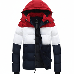 Veste d'hiver à capuche pour homme Wantdo, doudoune chaude, veste en coton épaisse avec capuche amovible - Product Image 1