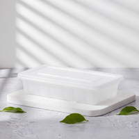 Boîtes en plastique personnalisables, jetables, écologiques, en PP, à 10 compartiments, pour aliments congelés, recyclables, de qualité alimentaire, avec couvercles