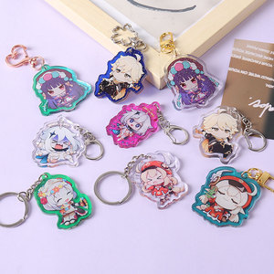 Acrylic Keychain Custom Plastic Key Chain Wholesale Eco-Friendly Anime Cute Cartoon Acrylic Key Chain Custom Acrylic Charms