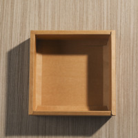 Boîte rigide en carton pliable avec plateau à 4 compartiments en papier kraft personnalisé, insert en papier pour emballage de boîte cadeau
