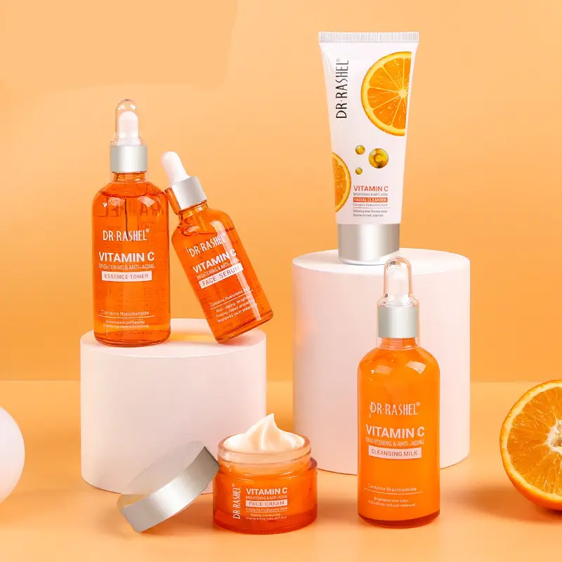Productos para el cuidado de la piel Blanqueamiento facial Antienvejecimiento Kit de cuidado de la piel de lujo Suero facial Juego de cuidado de la piel