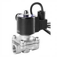 Vanne solénoïde à diaphragme en acier inoxydable Etrany, étanche, pour le contrôle de l'eau des fontaines, 12V 24V 220V