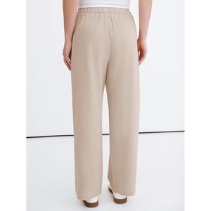 FOXA Womens Casual Pants High Waisted Elastic Waist Straight Leg Lounge Trousers With Pockets Breathable Summer Wear - Product Image 4