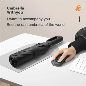 Wholesale Reinforce Ring Clasp Fully Automatic <b>Umbrella</b> Men Women 10 Double Bone Large Folding <b>Windproof</b> Strong Waterproof - Product Image 3