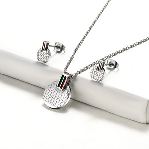 BAOYAN-Conjuntos <span class=keywords><strong>de</strong></span> joyería <span class=keywords><strong>de</strong></span> marca famosa para mujer, conjunto <span class=keywords><strong>de</strong></span> joyería <span class=keywords><strong>de</strong></span> acero inoxidable 316 chapado en oro y plata, joyería <span class=keywords><strong>de</strong></span> tendencia <span class=keywords><strong>de</strong></span> acero inoxidable - Product Image 3