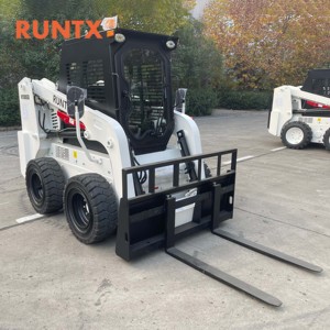 Chargeuse compacte sur pneus hydraulique diesel RUNTX 850 kg 45 kW avec balayeuse angulaire - Product Image 6