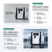Armoire de recharge extérieure intégrée pour stockage d'énergie DC, conception modulaire IP54, 50 kW, 93 kWh, refroidissement liquide intelligent pour recharge de VE