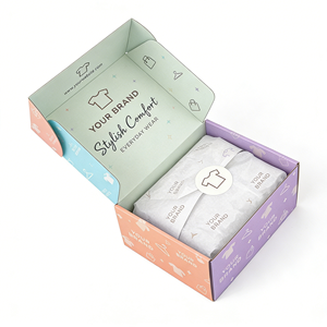 Caja de Envío para Bufandas y Prendas de Vestir, Embalaje Personalizado para Comercio Electrónico, Caja de Cartón Corrugado Tipo E con Cierre Automático - Product Image 5