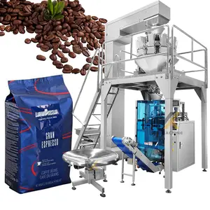 High quality automatic 500g 1kg 2kg stand up pouch gusset bag coffee bean packing machine