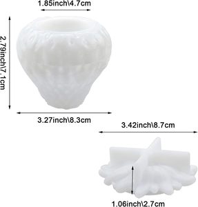 Molde <span class=keywords><strong>de</strong></span> silicona para tarro <span class=keywords><strong>de</strong></span> fresa <span class=keywords><strong>de</strong></span> 2 piezas con tapa, utilizado para cajas <span class=keywords><strong>de</strong></span> almacenamiento, candelabros, contenedores <span class=keywords><strong>de</strong></span> joyería <span class=keywords><strong>de</strong></span> dulces, <span class=keywords><strong>macetas</strong></span>, Hom - Product Image 4