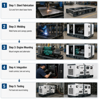 Danyo Cummins Weichai Yuchai 40 KW 50 für Schallgedämpften Generator 60 Hz Autostart 1800 U/min Einphasig Preis