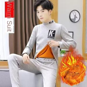 <span class=keywords><strong>Sous</strong></span>-vêtements thermiques en velours doré pour hommes et femmes, doublure polaire, épaissis, anti-boulochage, couleur unie, pantalon <span class=keywords><strong>grande</strong></span> <span class=keywords><strong>taille</strong></span>, résistant au froid, pour couple - Product Image 4