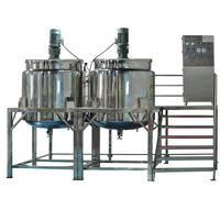 Mezclador Emulsionante Homogeneizador al Vacío, Máquina para Hacer Crema y Loción Cosmética, Reactor Emulsionante Aséptico de Alto Cizallamiento
