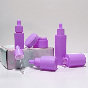 En stock – Flacon compte-gouttes en verre rose, bleu, ambre de 30 ml – Flacon compte-gouttes en verre pour sérum de 30 ml – Flacon compte-gouttes pour huiles essentielles - Product Image 2