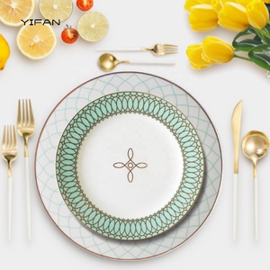 Vajilla de Porcelana de Lujo para Bodas, Vajilla de Cerámica Fina, Plato para Pan, Platos de Cerámica - Product Image 5
