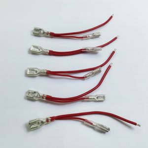 カスタム2.8/4.8/6.3mmプラグ110 187 250 2.8mm 4.8mm 6.3mmスプリングメス型絶縁端子コネクタ（ワイヤケーブル付き） - Product Image 4