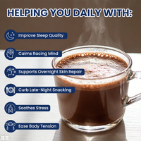 Cacao chaud en marque privée pour le sommeil, peptides de collagène hydrolysés, magnésium, poudre de collagène pour le sommeil