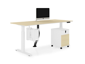 Ergonomic 2 Chân Đứng Bàn Chiều Cao Manual Bàn Điều Chỉnh Khung Với Manual Nâng Cơ Chế Máy Tính Thông Minh Bàn - Product Image 5