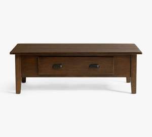 Table basse rectangulaire en bois sur mesure pour salon, table à thé pour la maison - Product Image 6
