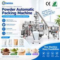 Staubdichte Horizontale Pulverfüll- und Versiegelungsmaschine mit Touchscreen für Vorgefertigte Beutel, Geeignet für Kakaopulver, Kurkumapulver und Lebensmittelpulver