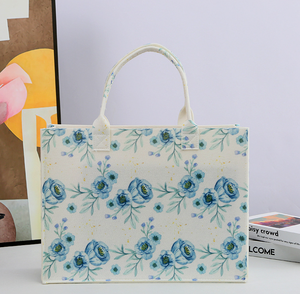 Sacs fourre-tout en feutre femmes léger Portable nouveau modèle sac à main Style luxueux grande impression imprimé Design sac à provisions sacs à main dames - Product Image 6