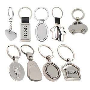 High Quality Keyring Holder Stainless Steel Blank Keychain Sublimation Blank <b>Key</b> <b>Chain</b> with logo Custom - Product Image 5