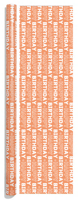 Ensemble de papier cadeau Joyeux Anniversaire couleur pastel avec impression de lettres, kit d'emballage cadeau, boîtes, sacs et étiquettes jetables en cire recyclable