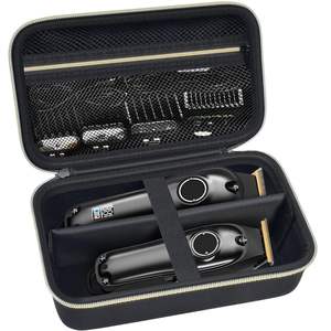 Estuche personalizable duradero de tela Oxford negro Eva Hard Shell Paquete de espuma Estuche con cremallera con Harilla Wahl Hiena Pro Vgr Estuche para cortapelos - Product Image 3