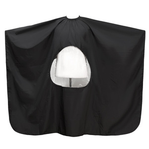 Cape de coiffure avec fenêtre transparente, imperméable, équipement professionnel pour salon de coiffure, coloration, permanente et coiffage - Product Image 3