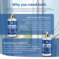 Ensemble Shampooing et Après-Shampooing au Peptide de Cuivre pour Cheveux Affinés GHK-Cu Soin Capillaire Volumisant Marque Privée OEM ODM Usine GMPC