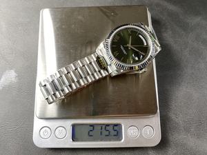 Meilleure qualité étanche mécanique 40mm KF usine 904l acier 2836 mouvement 228239 poids 215g montre romaine vert olive - Product Image 4
