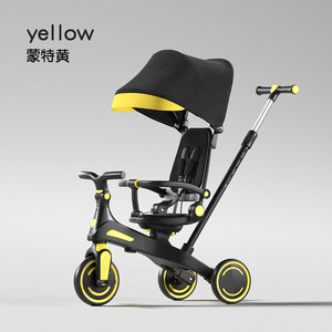 La más nueva bicicleta de equilibrio multifunción 5 en 1 para niños pequeños, bicicleta triciclo para niños <span class=keywords><strong>con</strong></span> barra de empuje y <span class=keywords><strong>toldo</strong></span> - Product Image 5
