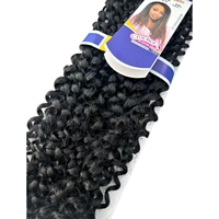Extensiones de Cabello Sintético Rizado de Primera Calidad, Estilo Ondulado Clásico, 22 Pulgadas, Trama Única, Ondas de Agua, Ondas Passion, Precio al por Mayor