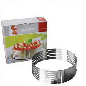 Jolies moules à anneaux en acier inoxydable pour la cuisson <span class=keywords><strong>de</strong></span> gâteaux mousse, desserts, fournitures <span class=keywords><strong>de</strong></span> cuisine et <span class=keywords><strong>de</strong></span> boulangerie - Product Image 1