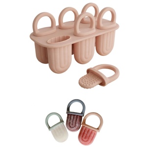 Moule à glaces en silicone flexible de qualité supérieure à <span class=keywords><strong>6</strong></span> cavités sans BPA pour les tout-petits et les enfants, réutilisable, pour faire des glaces maison - Product Image 1