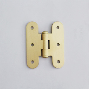605 Bisagra Tipo H de Cobre Puro 51x63mm para Montaje en Superficie, Herraje para Muebles Estilo Chino, Acabado Duradero Antioxidante - Product Image 2