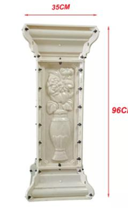 Moldes populares de plástico de pedestal de hormigón de 20 cm para decoración de jardín - Product Image 3