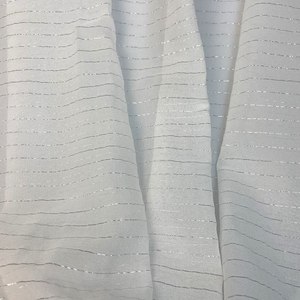 Nouvelle fabrication de tissu georgette de soie froissée, avec tissu métallique en argent, - Product Image 3