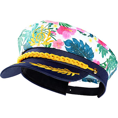 Unisex Sequin Hat Captain Hat Tactical
