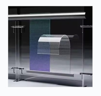 Pantalla LED Transparente de Malla Flexible de Cristal Invisible de Fácil Instalación para Ventanas de Vidrio en Comercios