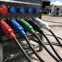 Connecteur Camlock unipolaire CHENF 400A mâle-femelle, prise de courant haute intensité pour générateur et distribution d'énergie sur scène
