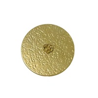 Miroir compact pliable rond avec logo personnalisé, en alliage de zinc, double face, mini miroir de voyage portable en métal, vente en gros pour cadeaux