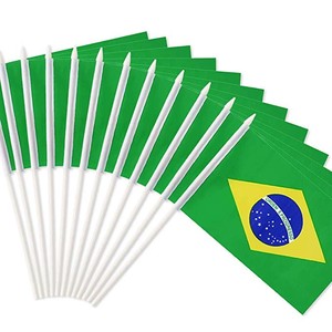 Fournisseurs de drapeaux de Yiwu, drapeaux du Brésil personnalisés, grande taille, ensemble personnalisé de 7 pièces, drapeau national du Brésil - Product Image 5
