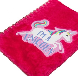 Bán Buôn Giá Rẻ Lông Bìa Unicorn Xoắn Ốc Nhật Ký A5 Máy Tính Xách Tay Cho Quà Tặng Cô Gái - Product Image 4