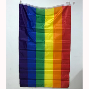 Stock 100% polyester 3x5ft Rainbow progressif <span class=keywords><strong>pride</strong></span> Flag avec deux œillets - Product Image 5
